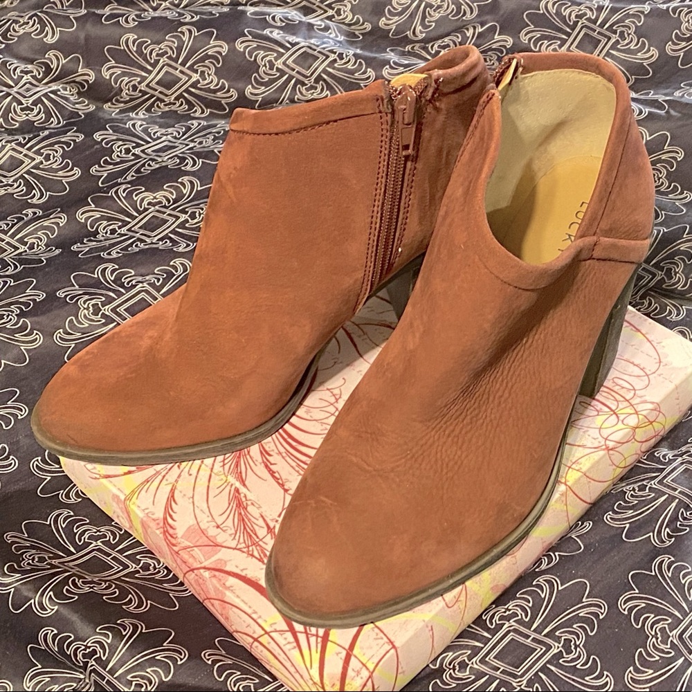 Lucky Brand Suede Booties